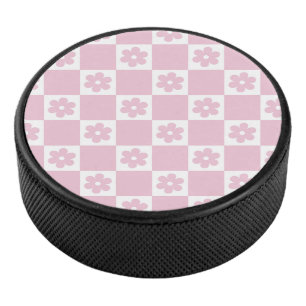 Pink-Blume Eishockey Puck