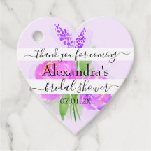 Pink Blume Lavender Brautparty Danke