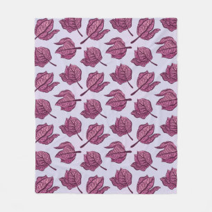 Pink Blume Muster Pastellfarben Physalis Blüte Fleecedecke