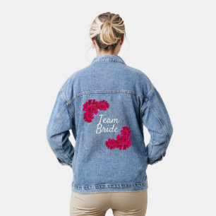 Pink Blume Team Bridge Jeansjacke