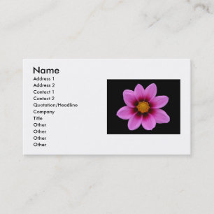 Pink-Blume-Visitenkarte Visitenkarte