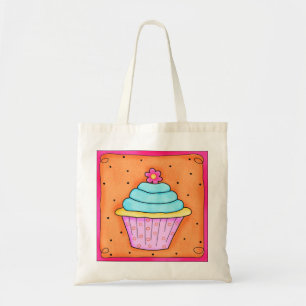 Pink Blume Whimsy Cupcake Totasche Tragetasche