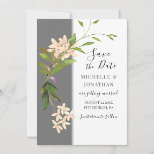 Pink Blush Garden Blume Grüne Inspiration Save The Date
