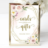 Pink Blush Geometric Cards und Geschenkzeichen