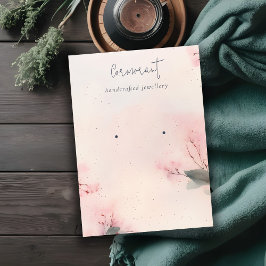 Pink Blush Kirry Blossom Gestüt Ohrring Display Visitenkarte