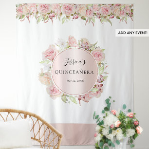 Pink, Blush, Rose Gold Foto Hintergrund für jede V Wandteppich