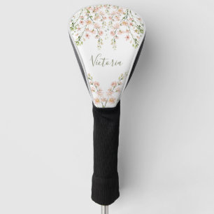 Pink Blush Sage Blumenzellenschrift Script-Wildblu Golf Headcover