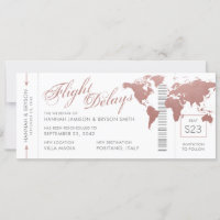 Pink Boarding Pass Flight Delays Zurückgestellte H