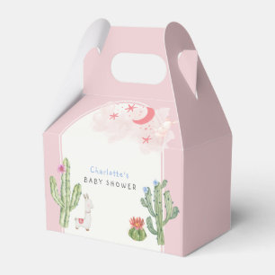 Pink Boho Arch Cactus Toys Girl Babydusche Geschenkschachtel