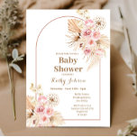 Pink Boho Pampas Grass Baby Dusche Einladung<br><div class="desc">Pink Boho Pampas Grass Baby Shower Einladungs-Girl,  Wildblume,  Daisy,  Modern Baby Shower Einladung Aufnahme Aufnahme Stimme kann in jedem Anlass geändert werden.</div>