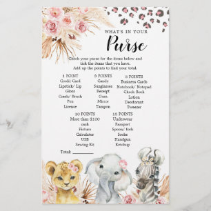 Pink Boho Safari Party Tiere Girl Purgame