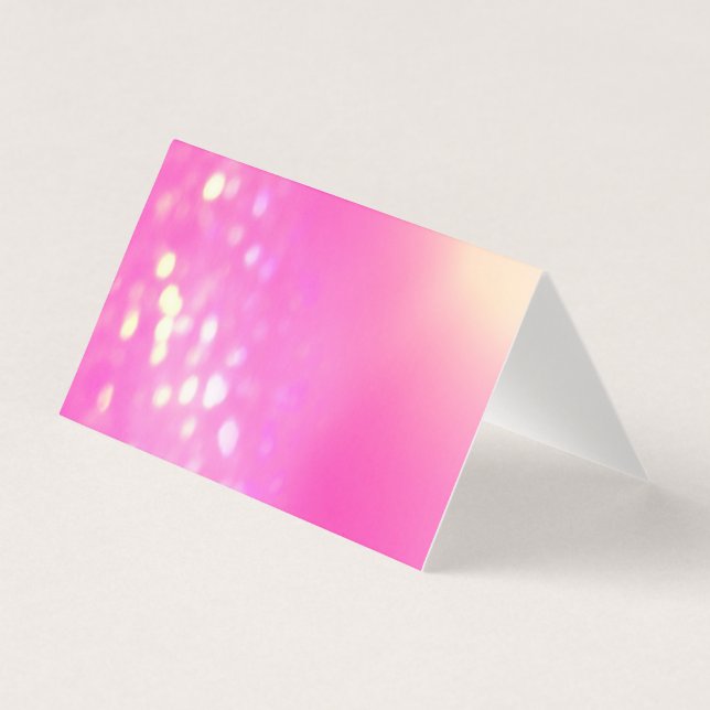 Pink Bokeh Blank in Grußkarten (Vorderseite)