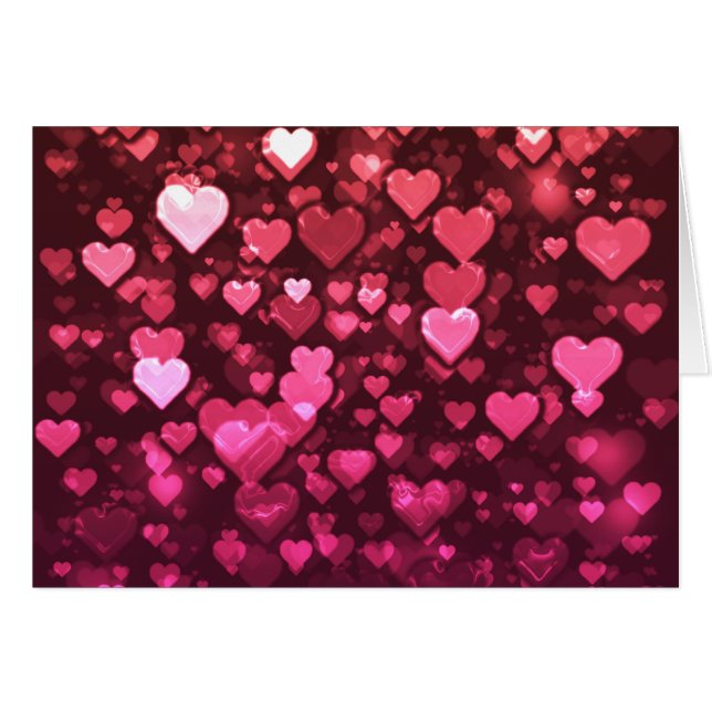 Pink Bokeh Hört digitales Hintergrundbild (Vorderseite (Horizontal))