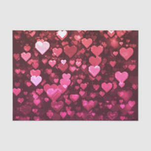 Pink Bokeh Hört digitales Hintergrundbild Seidenpapier