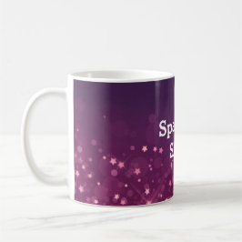 Pink Bokeh Stars Kaffeetasse