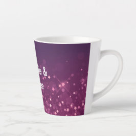 Pink Bokeh Stars Milchtasse