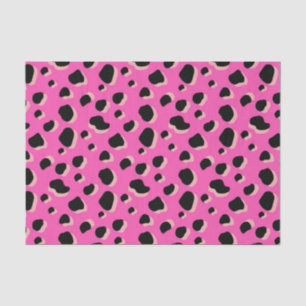 Pink Bold Animal Print 80er Seidenpapier