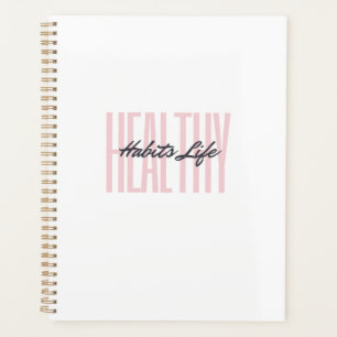 Pink Bold Gesunde Habits Life Planner Planer