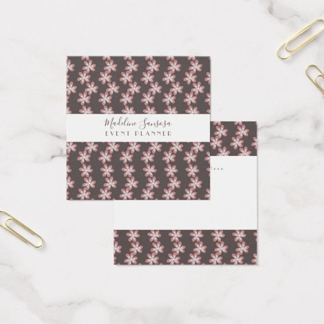 Pink Botanic Floral Brown Event Designer (Büro)