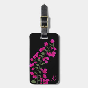 Pink Bougainvillea Personalisierte Gepäckmarke Gepäckanhänger