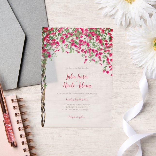 Pink Bougainvillea Tropical Forest Polterabend (Hochzeit)