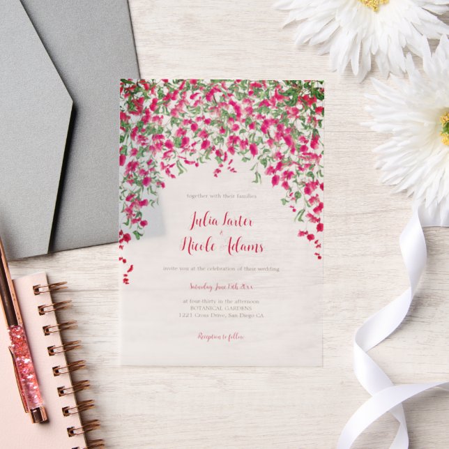 Pink Bougainvillea Tropical Forest Polterabend (Hochzeit)