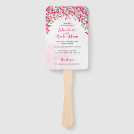 Pink Bougainvillea Tropical Forest Polterabend Fächer