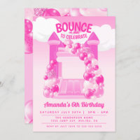 Pink Bounce House Party