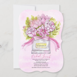 Pink Bouquet Bridal Luncheon Dusche Einladung