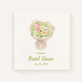 pink bouquet Bridal Shower Notizbuch