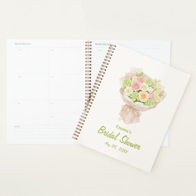 pink bouquet Bridal Shower Planer (Anzeige)