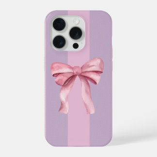 Pink Bow Aesthetic Phone Case iPhone 15 Pro Hülle