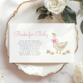 Pink Bow Albern Gänsehuchbücher für Babytickets Begleitkarte