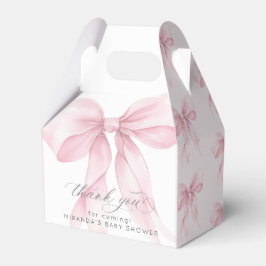 Pink Bow Baby Dusche elegant Geschenkschachtel
