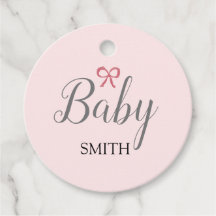 Pink Bow Baby Script Individuelle Name