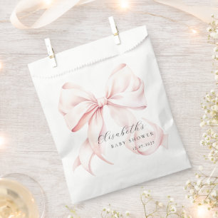 Pink Bow Baby Showbeutel Geschenktütchen