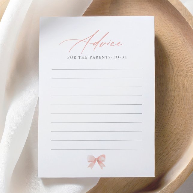 Pink Bow Baby Showcard Einladung (Von Creator hochgeladen)