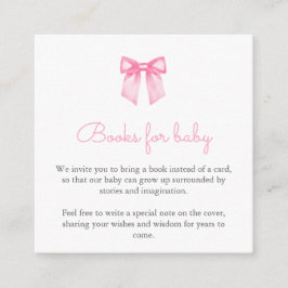 Pink Bow Books for Baby Begleitkarte