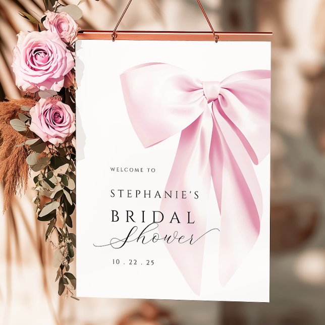 Pink Bow Brautparty Poster (Von Creator hochgeladen)