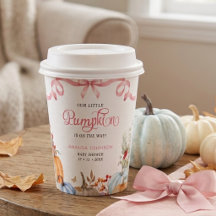 Pink Bow Coquette A Little Pumpkin Baby Shower