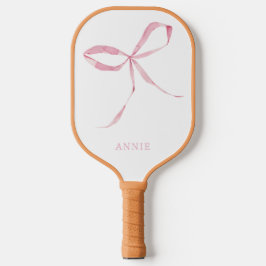 Pink Bow Coquette Personalisiert Pickleball Paddel Pickleball Schläger