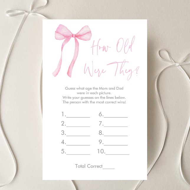 Pink Bow Coquette wie alt waren sie Duschspiel (Von Creator hochgeladen)