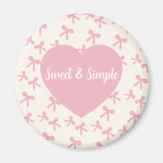 Pink Bow Dreams Kühlschrankmagnet Magnet