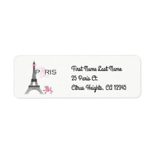 Pink Bow Eiffel Tower Paris Frankreich Poodle Chic