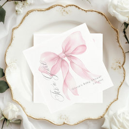 Pink Bow Es ist eine Mädchen-Dusche Serviette