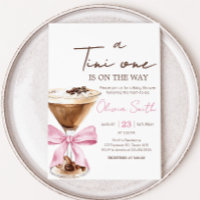 Pink Bow Espresso Martini Babydusche