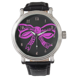 Pink Bow Fashion Watch Armbanduhr