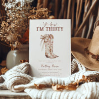 Pink Bow Floral Cowboy Boots Western 30. Geburtsta