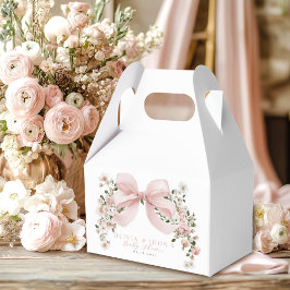 Pink Bow Floral Sweet Little Girl Baby Shower Geschenkschachtel