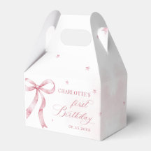 Pink Bow Girl 1. Geburtstag Party